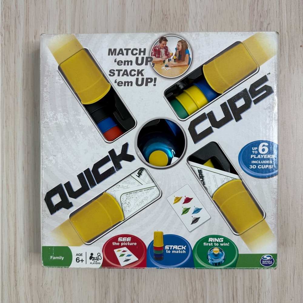 Family Game - Yellow & Multicolor Stacking Cups